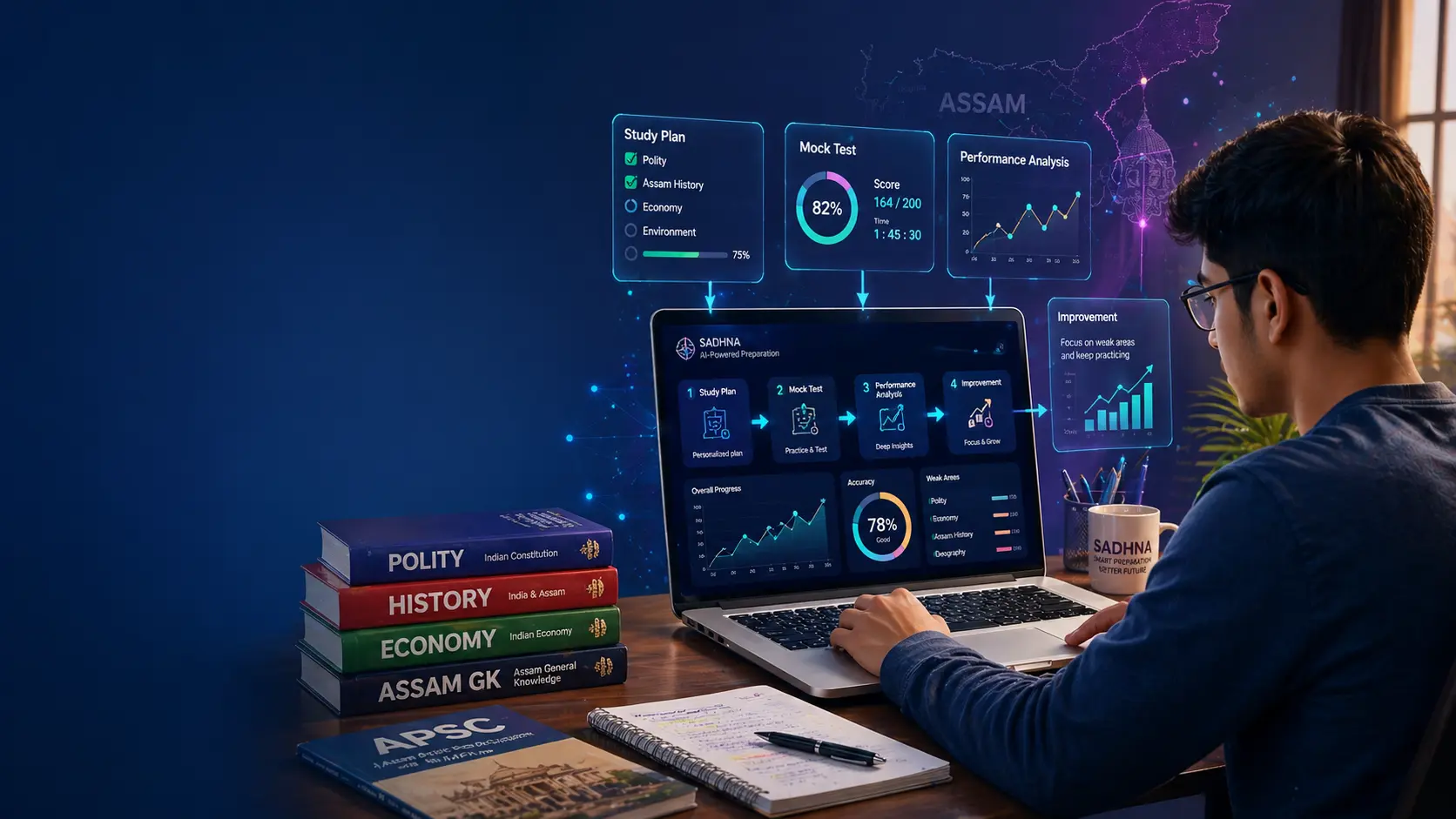 How Sadhna Helps You Crack APSC Exams Faster (Step-by-Step Guide)